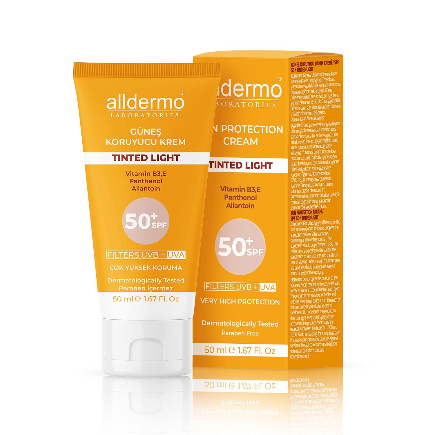 ALLDERMO YÜZ KRE.50ML SPF 50 TINTED LIGHT