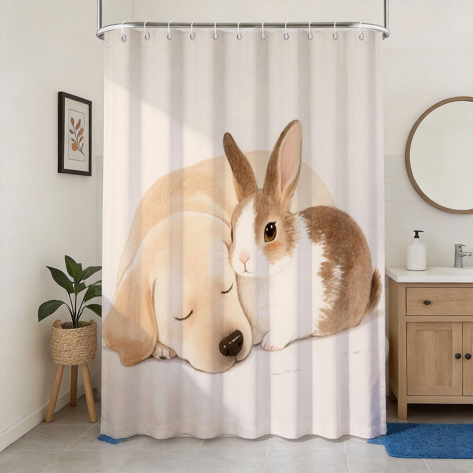 Rideaux de douche polyester imperméables pour stopper les moisissures et l'eau