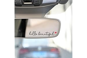 Hello Beautiful Rearview Mirror Decal - Water Bottle Sticker