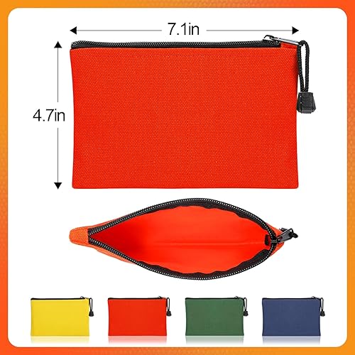Vista 21 de ANPHSIN Paquete de 6 bolsas de lona para herramientas, juego de bolsas de herramientas resistentes de 11.2 x 7 pulgadas, organizador