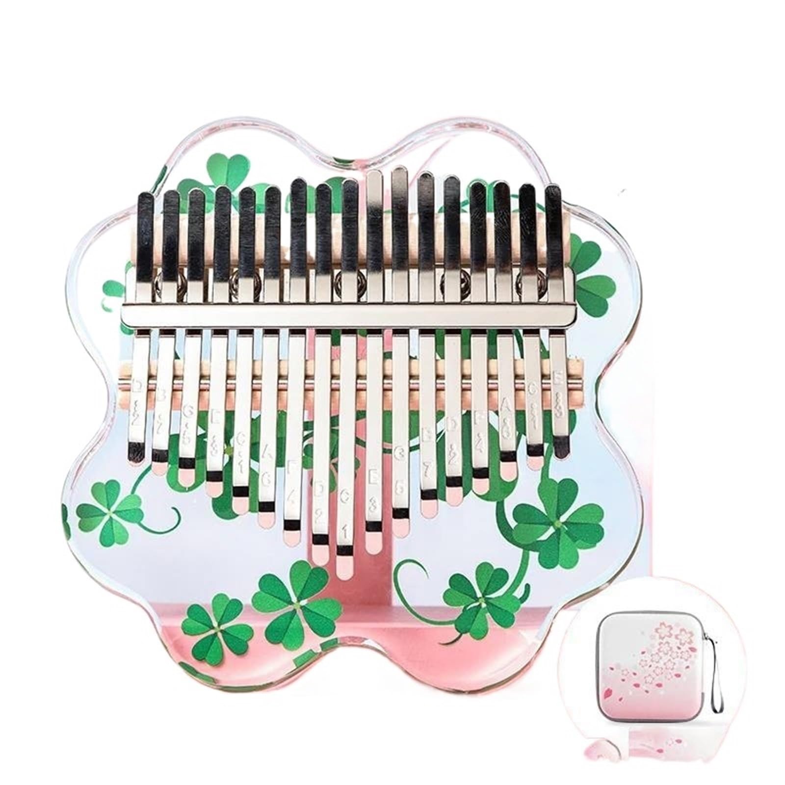 Pianino Kciukowe Kalimba Akrylowe Pianino Kalimba Kciukowe Instrument Muzyczny Pianino Palcowe Mini Instrument 17 Klawiszy