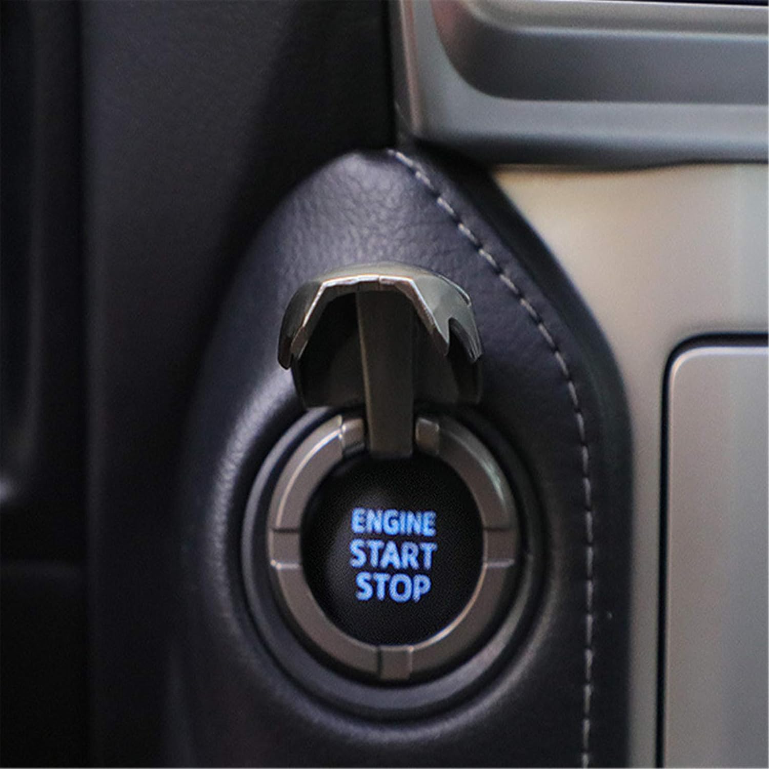 Engine Start Stop Button Cover Push to Start Button Ignition Cover Anti-Scratch Universal Button Decoration Ring : Automotive
