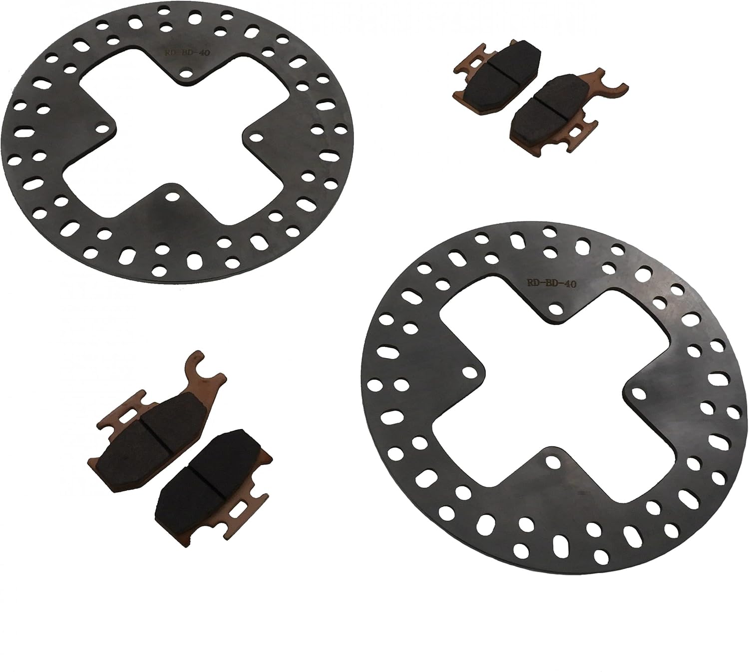 2012 fits Can-Am Outlander Max XT 500 Front Brake Rotors Discs and Brake Pads