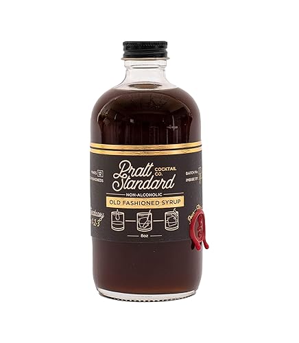 Pratt Standard Cocktail Company Auténtico jarabe de moda antigua para cócteles mezclador sin alcohol regalos de vacaciones para hombres y mujeres