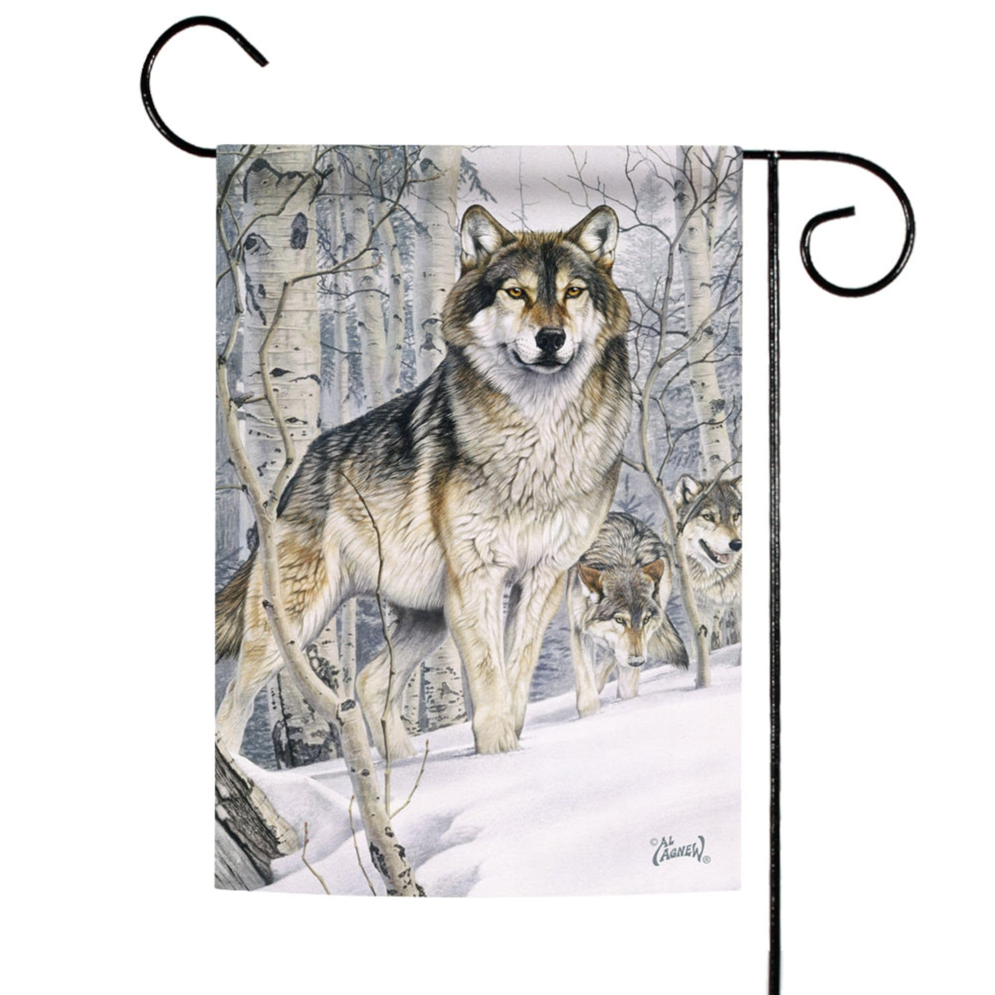 Toland Home Garden Winterflagge 71x102 Cm – Doppelseitig Mit Schneelandschaft Für Garten & Haus