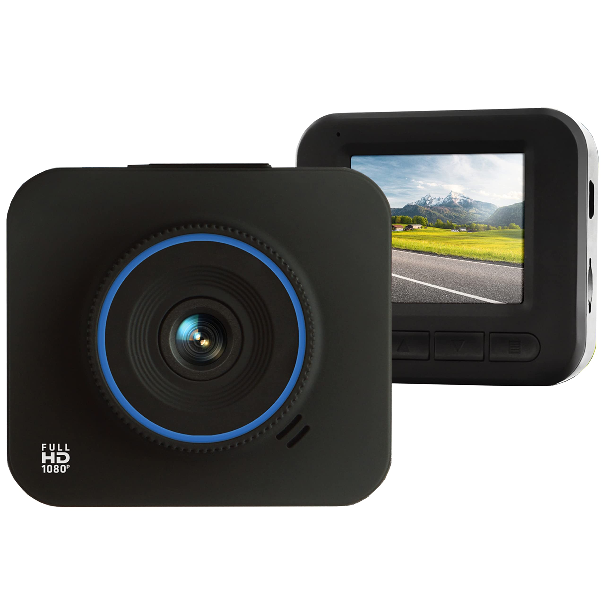 Simpletek – Dash Cam Videocamera da Auto DVR con Schermo Full HD 1080p