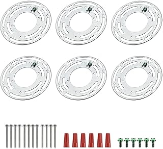 Tsurpcao 6 Sets Ceiling Light Fixture Mounting Bracket,Light Fixture Mounting Bracket,Light Fixture Crossbar,Universal Light Crossbar, for Mount Wall Light, Close to Ceiling Light