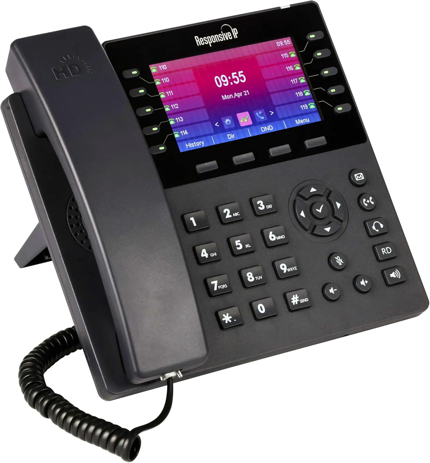 VoIP Phone for Home Office – HD Color Display, Gigabit IP Phone System for Small Business, VoIP Phones for Business, Office IP Phone (SIP-R100)
