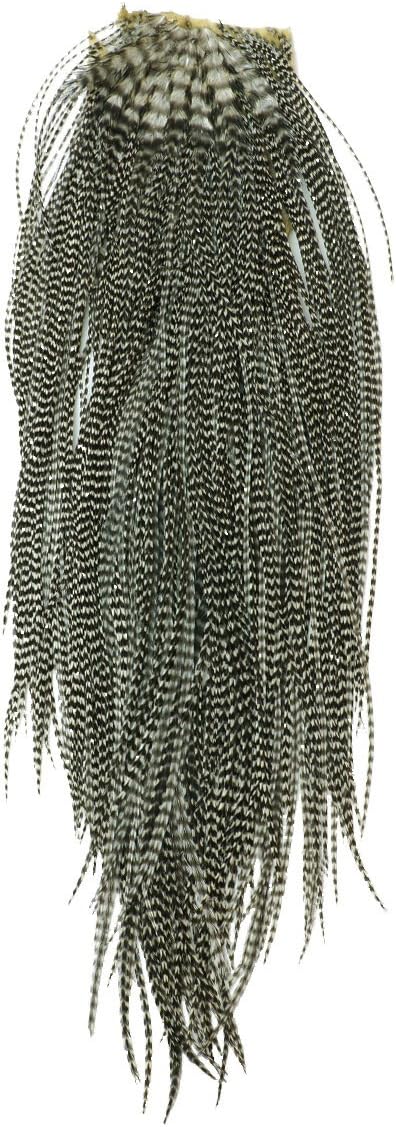 Tiemco Timuko Fly Materials Mets Cock Saddle # 2 Grizzly 93 233 162 001 093 233