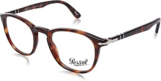 Persol Unisex-Adult PO3143V Prescription Eyewear Frames, Havana, 49 mm