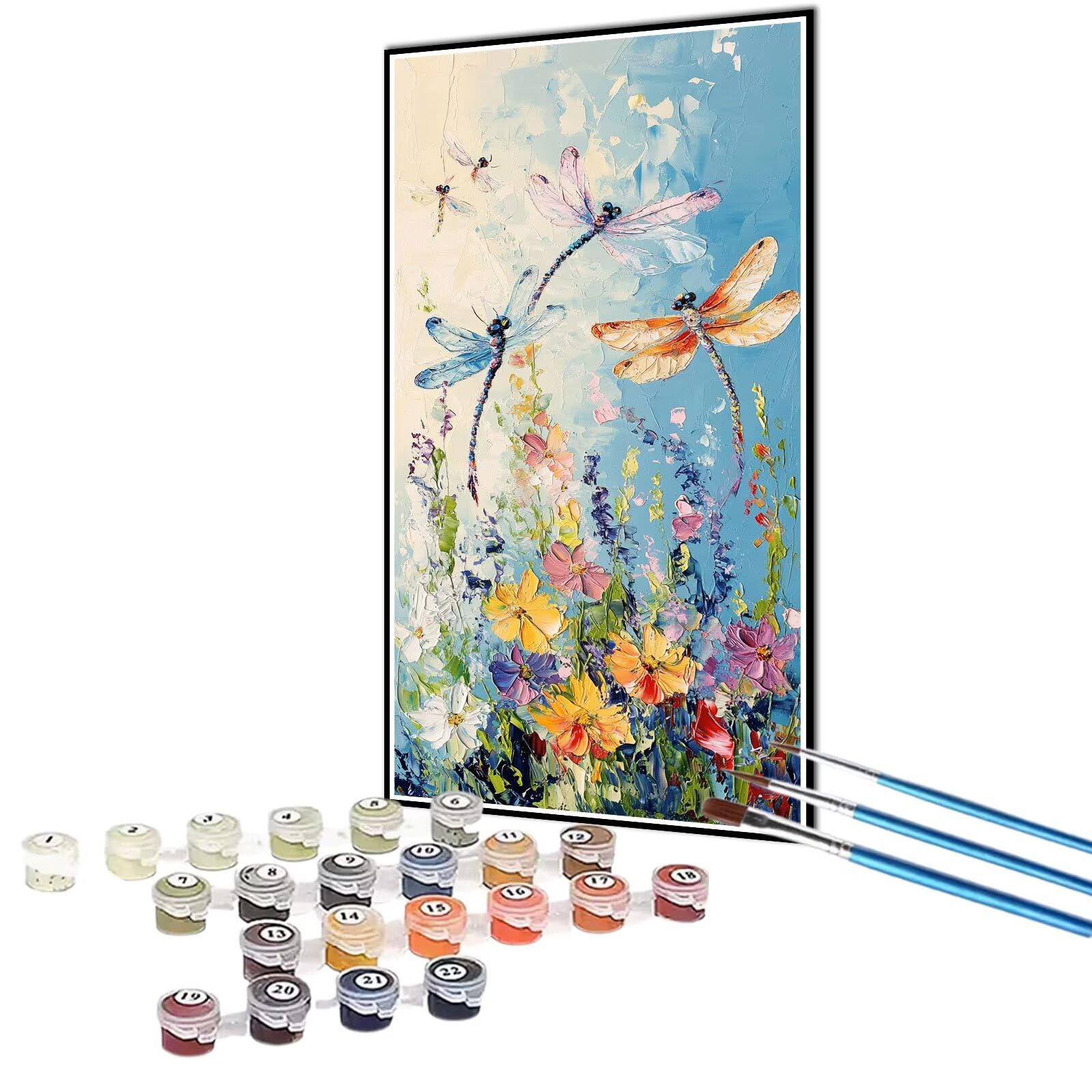 【絵画】50号 無題 花の絵 (アクリル絵具 蝋 油性マーカー) 極彩色 Amazon | 番号による油絵ピンクの花、フレームなし、40X50Cm