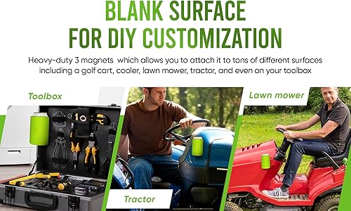 Miniatura 7 de QualityPerfection Funda magnética para enfriar latas, de neopreno, 12 onzas, tamaño regular, 0.157 in de grosor, aislada, plegable, para bricolaje,