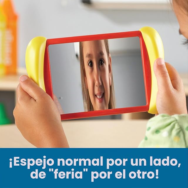 Foto 4 de 7 de Learning Resources Espejos 2 en 1 All About Me, Set de 6, Espejos Infantiles Irrompibles