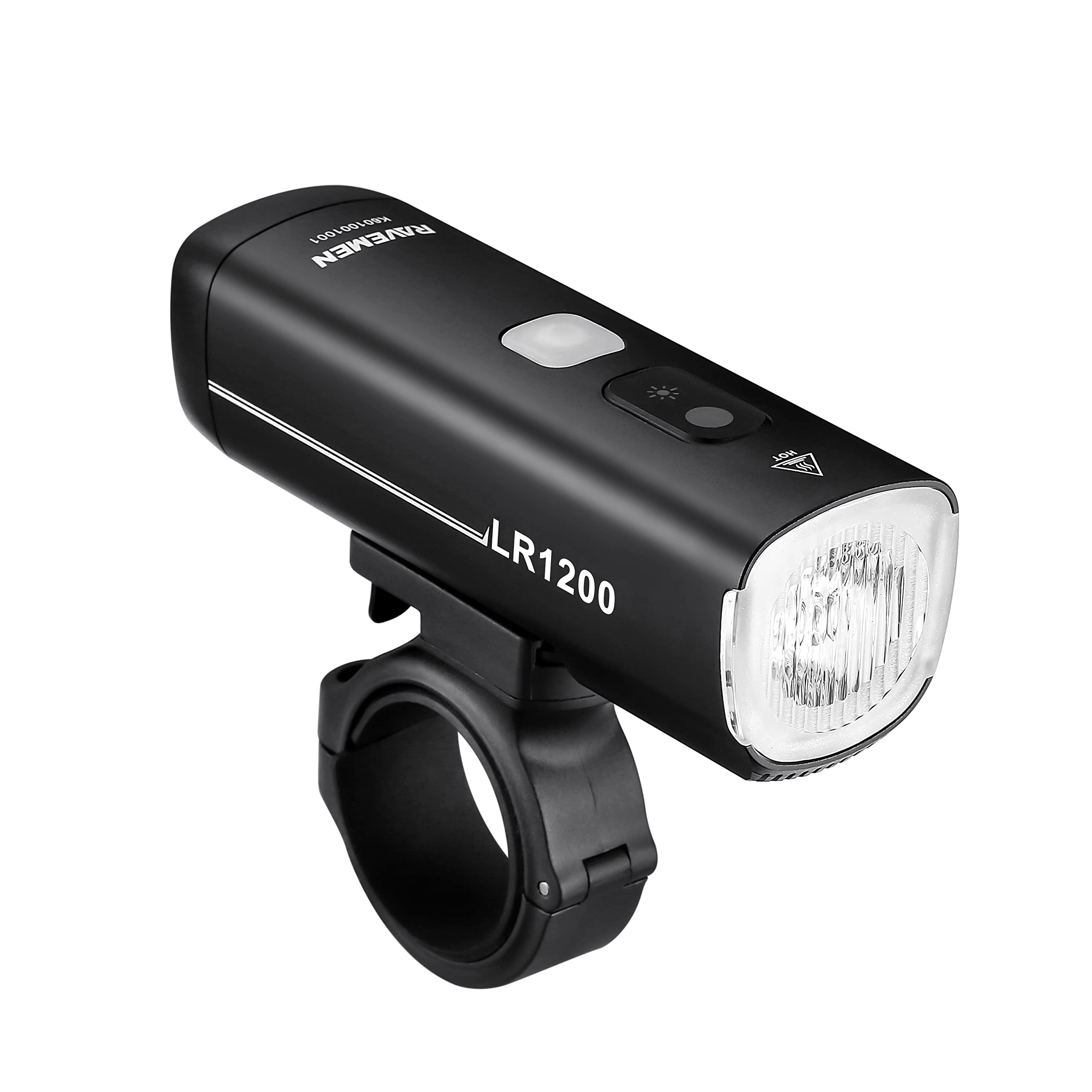 RavemenLR1200 Bike Front Lights 1200 Lumens Bike Headlight for Daytime Night Riding with Intelligent DRL Mode IPX6 Waterproof Rating