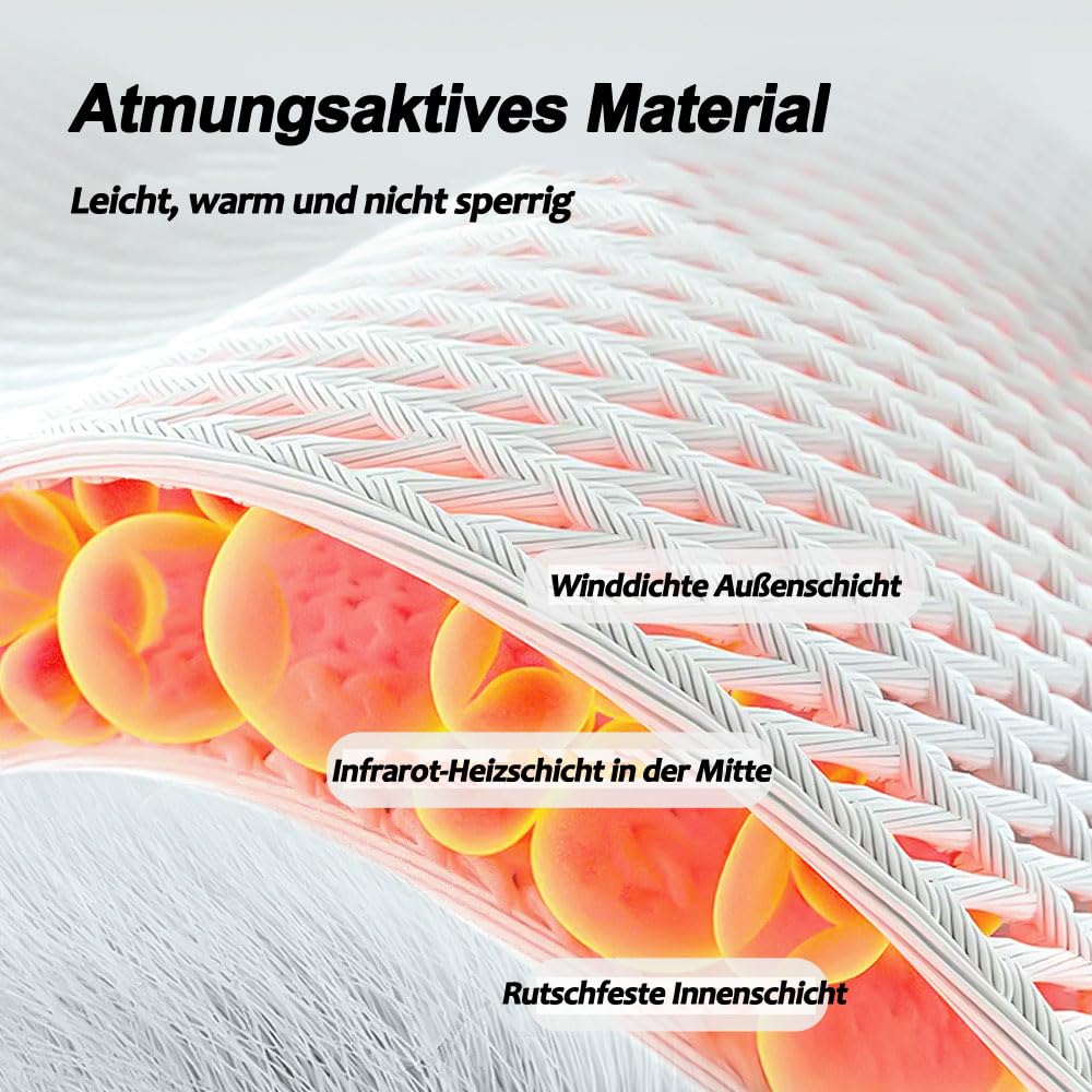 Fußmassagegerät mit Wärmetherapie - 2 Stück Elektrische Kabellose Massagegeräte - 3 Vibrationsmodi für Tiefenentspannung, 5 Heizstufen - Für Füße, Knöchel und Waden