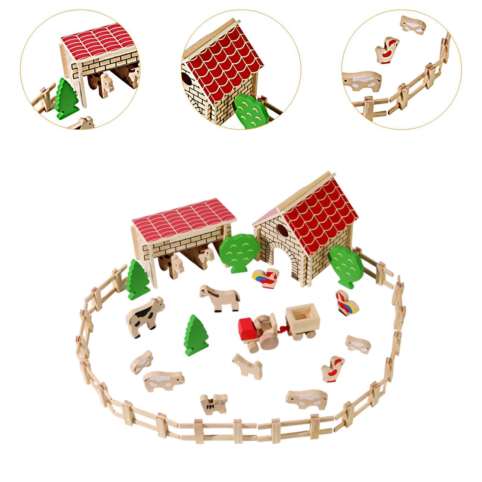 Juguete de Animales de Granja de Granero para Niños, Figuras de Animales, Juguete de Granja