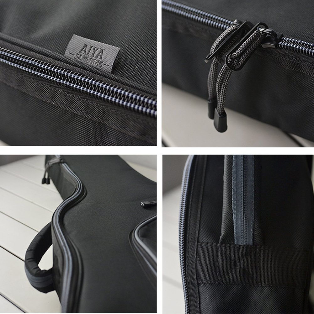 YAAGLE 41" Gitarretasche Wasserdicht verdicken Akustikgitarre Tasche 4/4 Acoustic Guitar Gig Bag für Kassikgitarre, Gitarrentasche, Gitarrenhülle grau