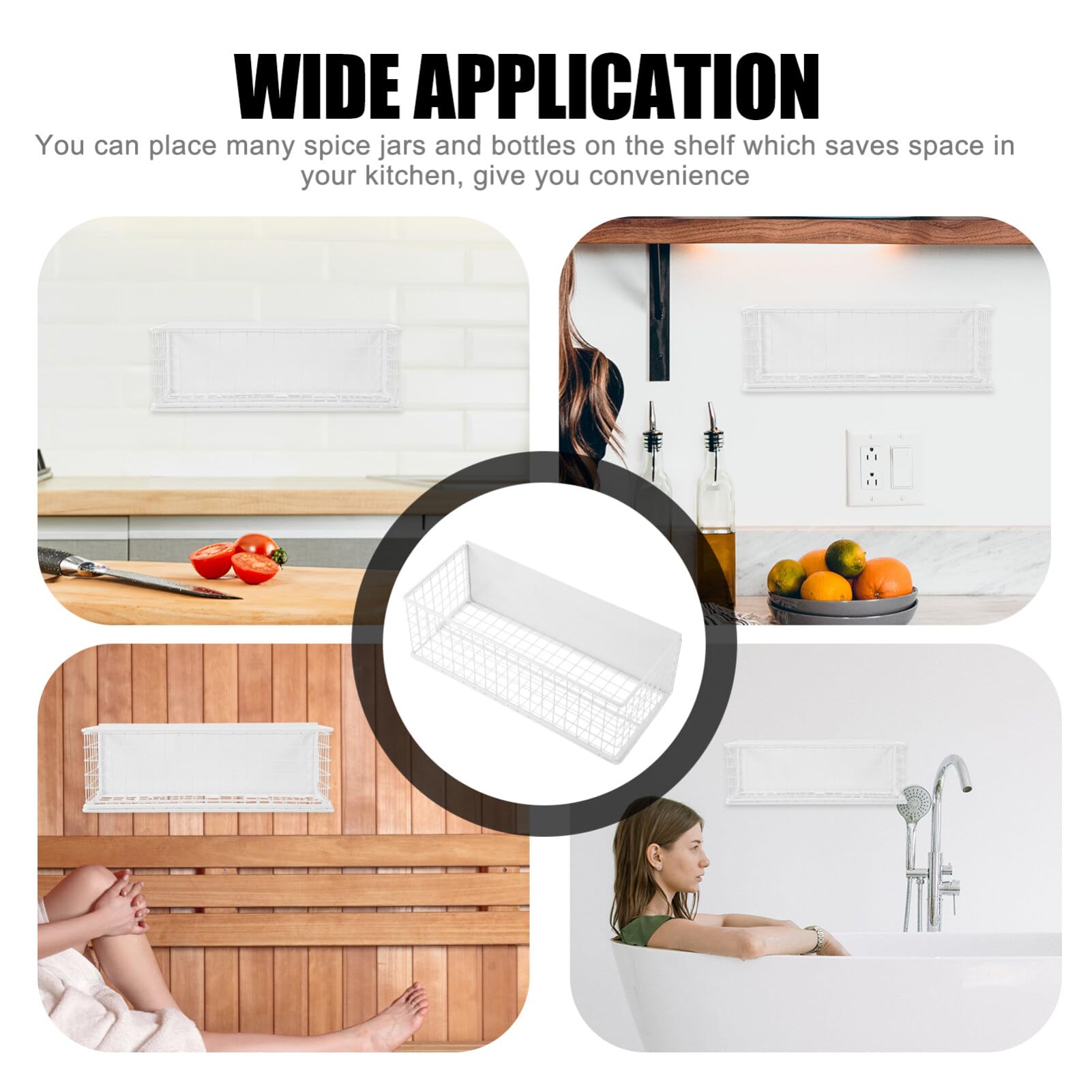 UPKOCH Organizer Magnetico per Frigo Supporto per Spezie e Utensili da Cucina Struttura Robusta e Resistente Facile da Installare su Superfici Metalliche per Ottimizzare Spazi Cucina