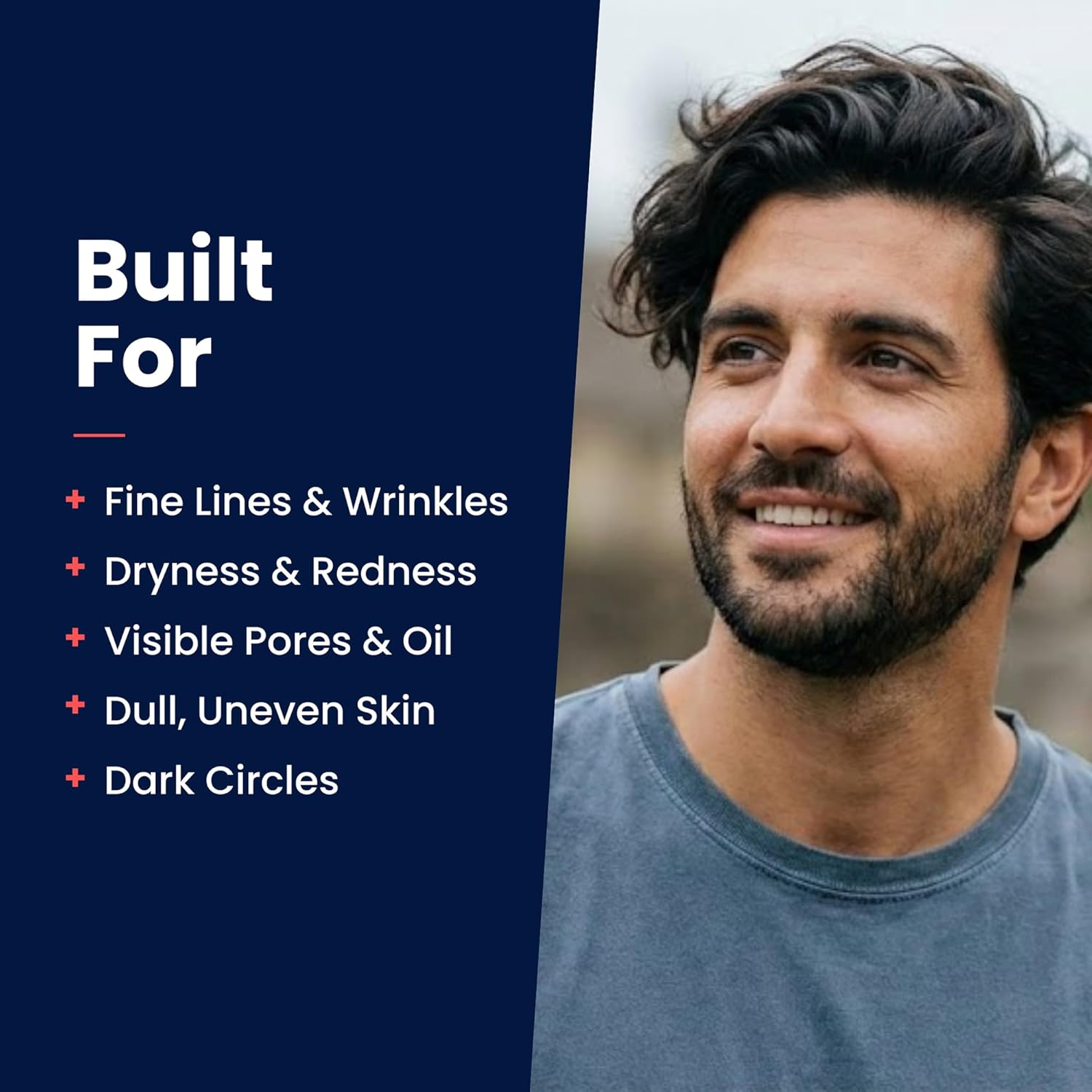 Strive Mens Face Moisturizer, Dark Circle Brightening, Anti Aging Mens Face Lotion with 4% Niacinamide+, Hyaluronic Acid & Ceramides, Hydrating Fragrance Free Skin Care Face Cream - 1.7 fl oz. - Image 4