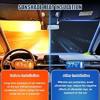 kswiown Mini Countryman F60/U25 napellenző szett 8 részes, összecsukható hővédelem tárolóval 3