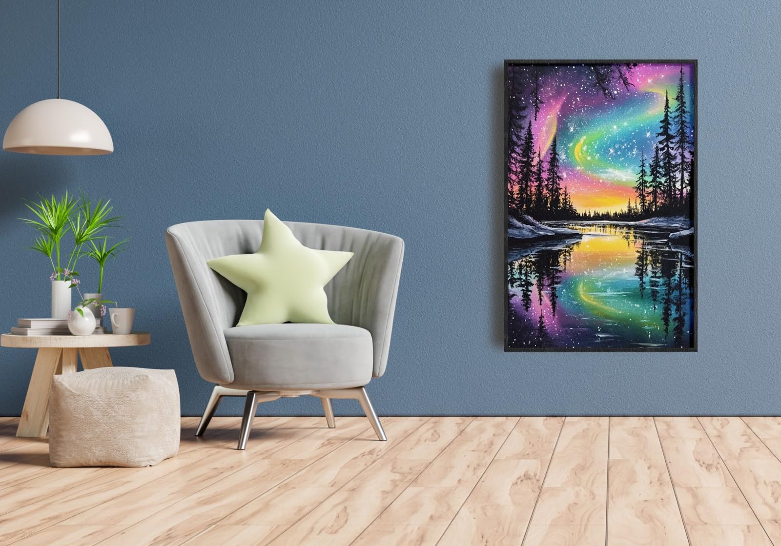 HKLIOPU Northern Lights Diamond Art Kits Adults,5D Diamond Painting Kits for Beginners Kids,Full Round Drill Gem Art Kits Crafts Home Decor 12x16Inch - Image 4