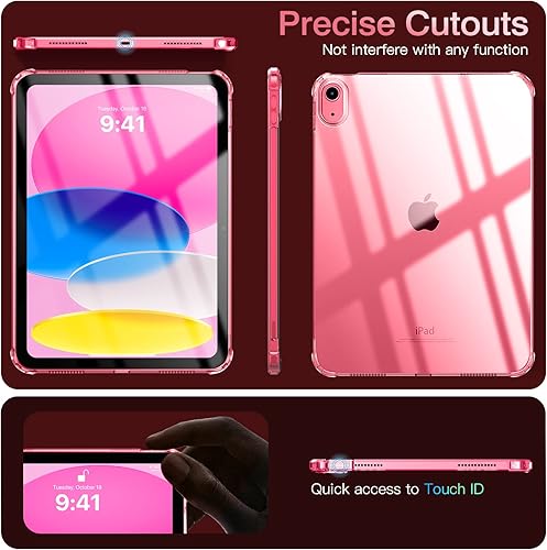 Vista 29 de TiMOVO Funda transparente para iPad (A16) 11ª generación de 11 pulgadas 2025, iPad de 10.9 pulgadas 2022, funda protectora trasera transparente