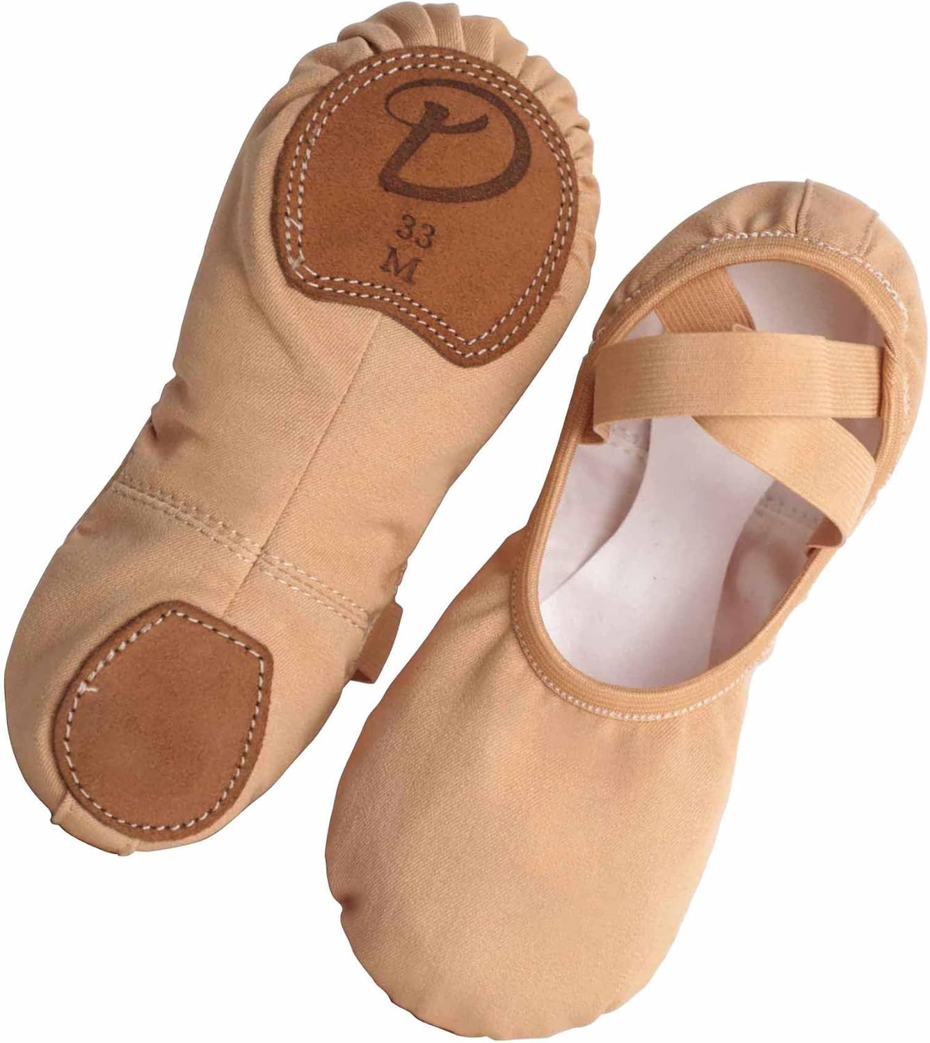 Daydance Women's Ballet Shoes - Elastic Comfort