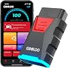 GOOLOO DEEPSCAN DS100 OBD2 Diagnostic Tool Bluetooth Full System Diagnostic Tool with Car Code Reader 6+ Hot Reset(Oil/Throttle/EPB/TPMS/BMS/DPF) Repair Guide Engine Check for iOS/Android