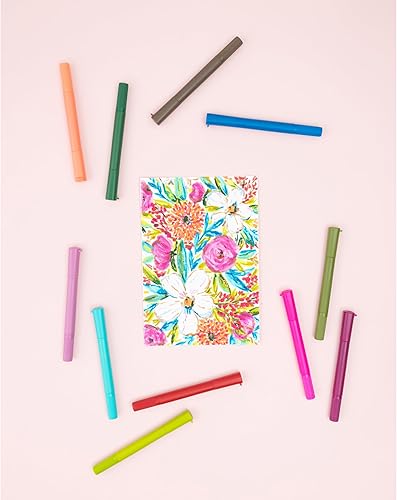 Vista 6 de We R Memory Keepers Bolígrafos de dibujo de pigmentos, joya, 12 piezas, suministros de pintura, dibujo, manualidades, bolígrafos de dibujo