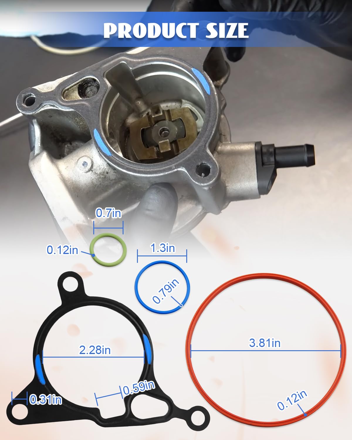 Amazon.com: Vacuum Pump Gasket Rebuild Kit Fit for VW GTI GLI Golf
