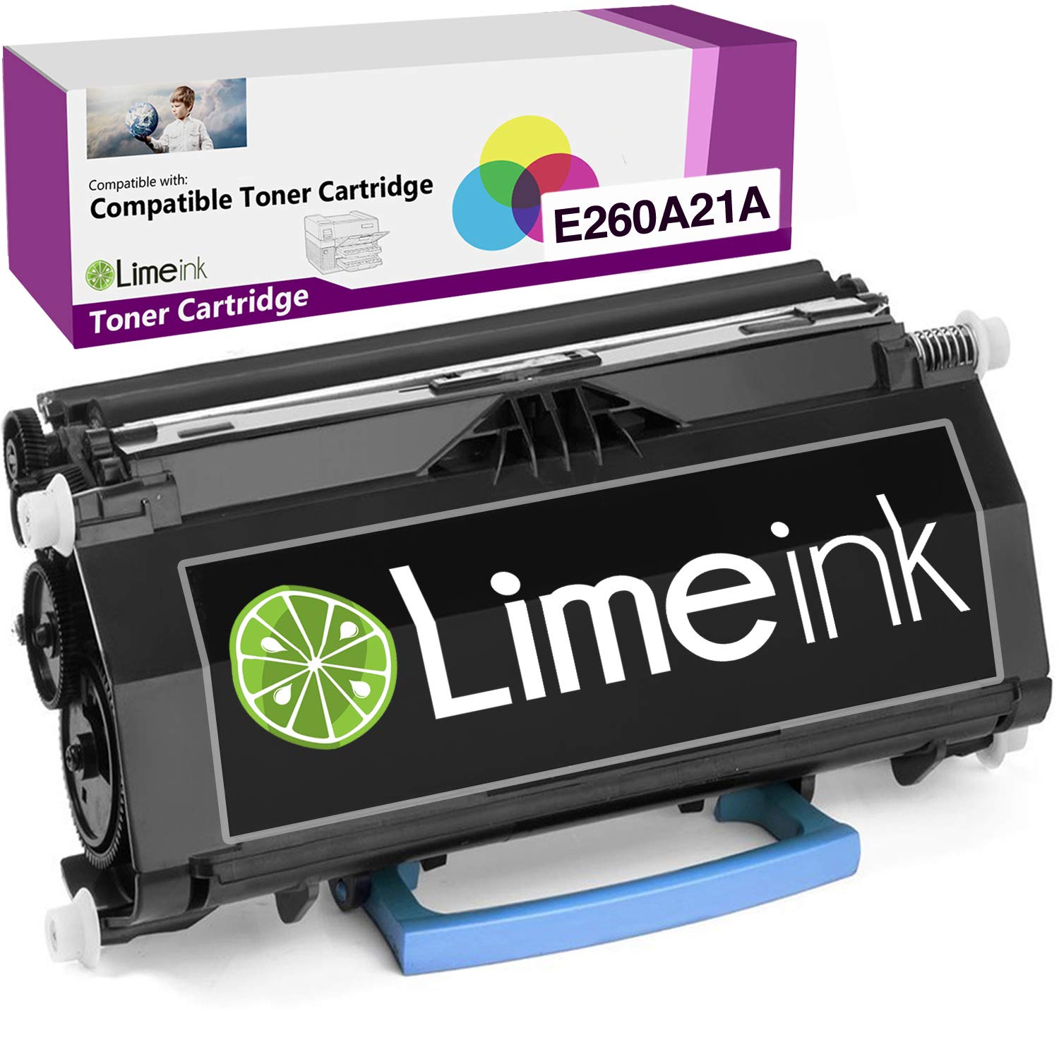 Limeink Black Compatible E260 High Yield Laser Toner Cartridges for Lexmark E260 E260d E260dn E360 E360d E360dn E460 E460dn E460dw E460dtn E462 E462dtn E462 E462dtn 360dn Ink Printer 260 260d 260dn