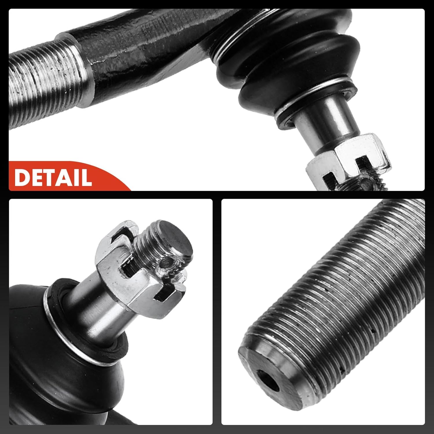 A-Premium 2 x Front Outer Tie Rod Ends, Compatible with Ford F-100 1980-1983, F-150 1980-1996, F-250 1980-1997, F-250 HD 1997, F-350 1980-1997, Ranger 1983-1992, Bronco 1980-1996