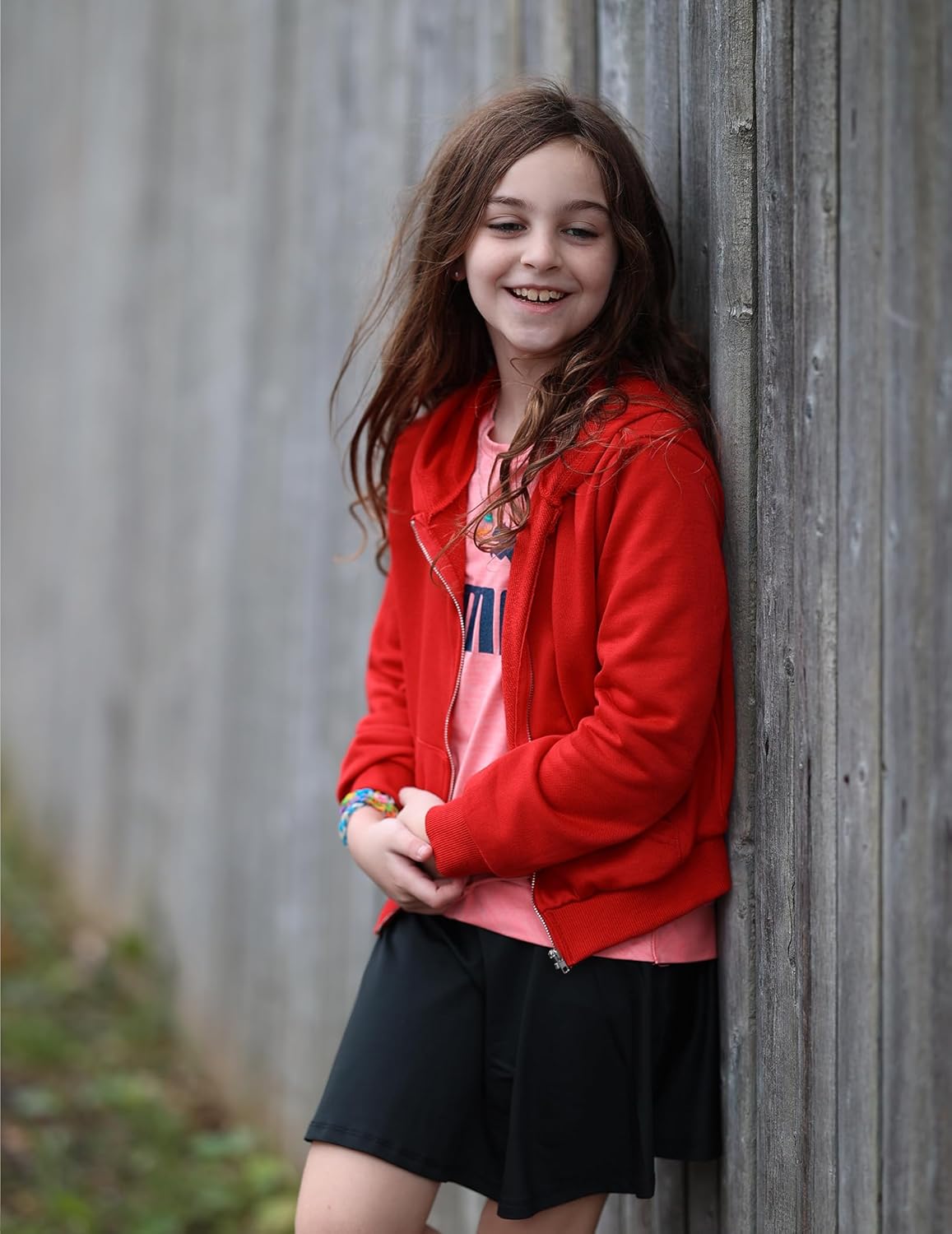 Arshiner Girls Zip Up Hoodies Cropped Full-Zip Hoodie Kids Casual Sweatshirt Spring Fall Jackets with Pockets - Image 8