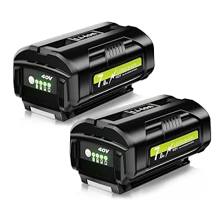 2Pack 7.0Ah Replacement for Ryobi 40V Battery Compatible with Ryobi 40 Volt Lithium OP4050A OP40601 OP4026A OP4040 OP4030 OP4050 OP40501 OP4015 OP40261 OP40201 OP40401 OP40602 Cordless Power Tools - Amazon product rated Grade A