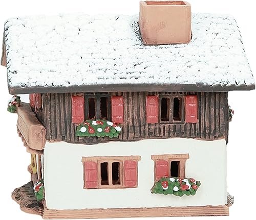 Miniatura 8 de Casa de invierno de cerámica hecha a mano Portavelas Tealight decoración del hogar Casa miniatura coleccionable la panadería en Baviera Edición de