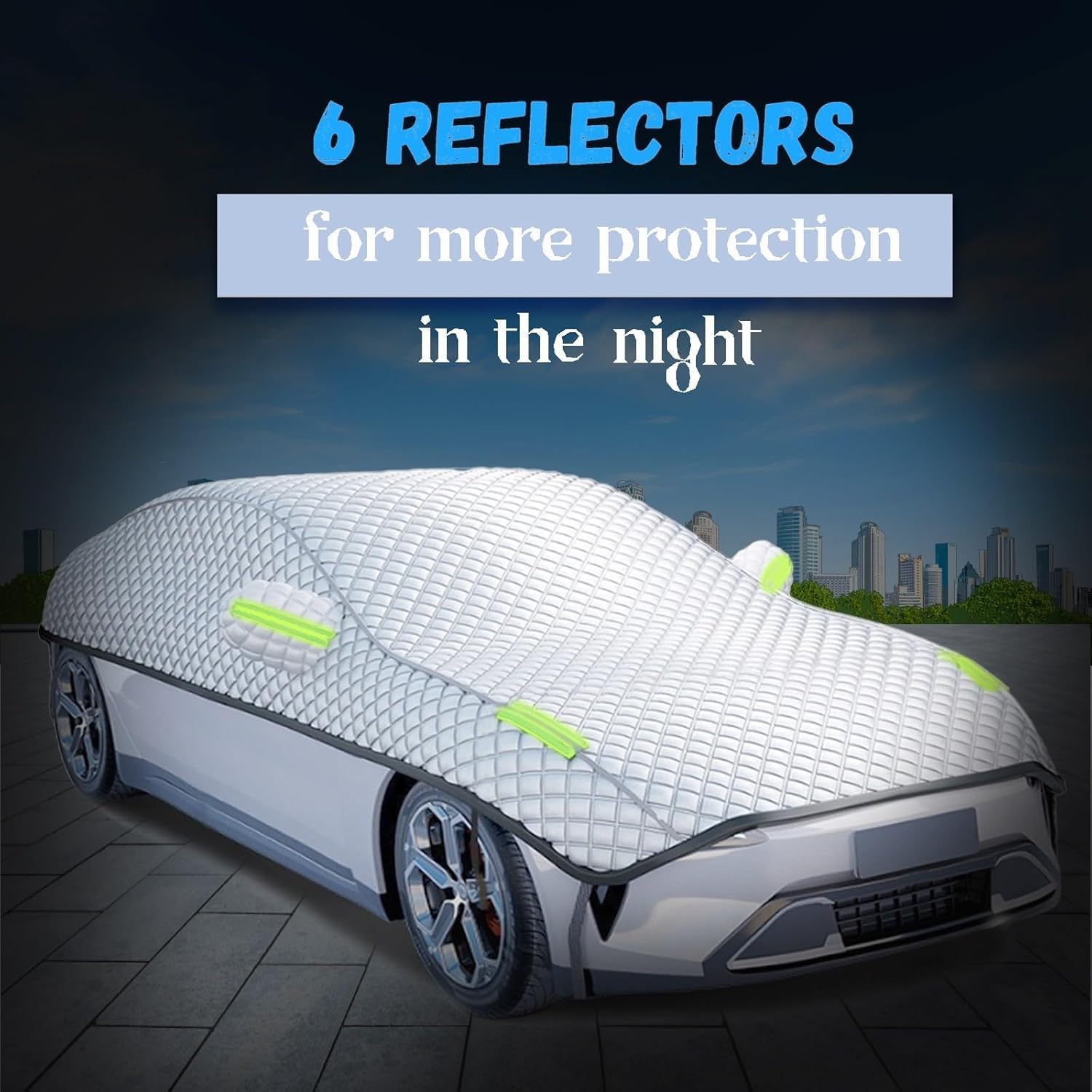 Hail Proof Car Cover for Toyota Calya 2016-2023, Outdoor Custom-Designed car Covers Waterproof with Reflective Strips rvt3fr