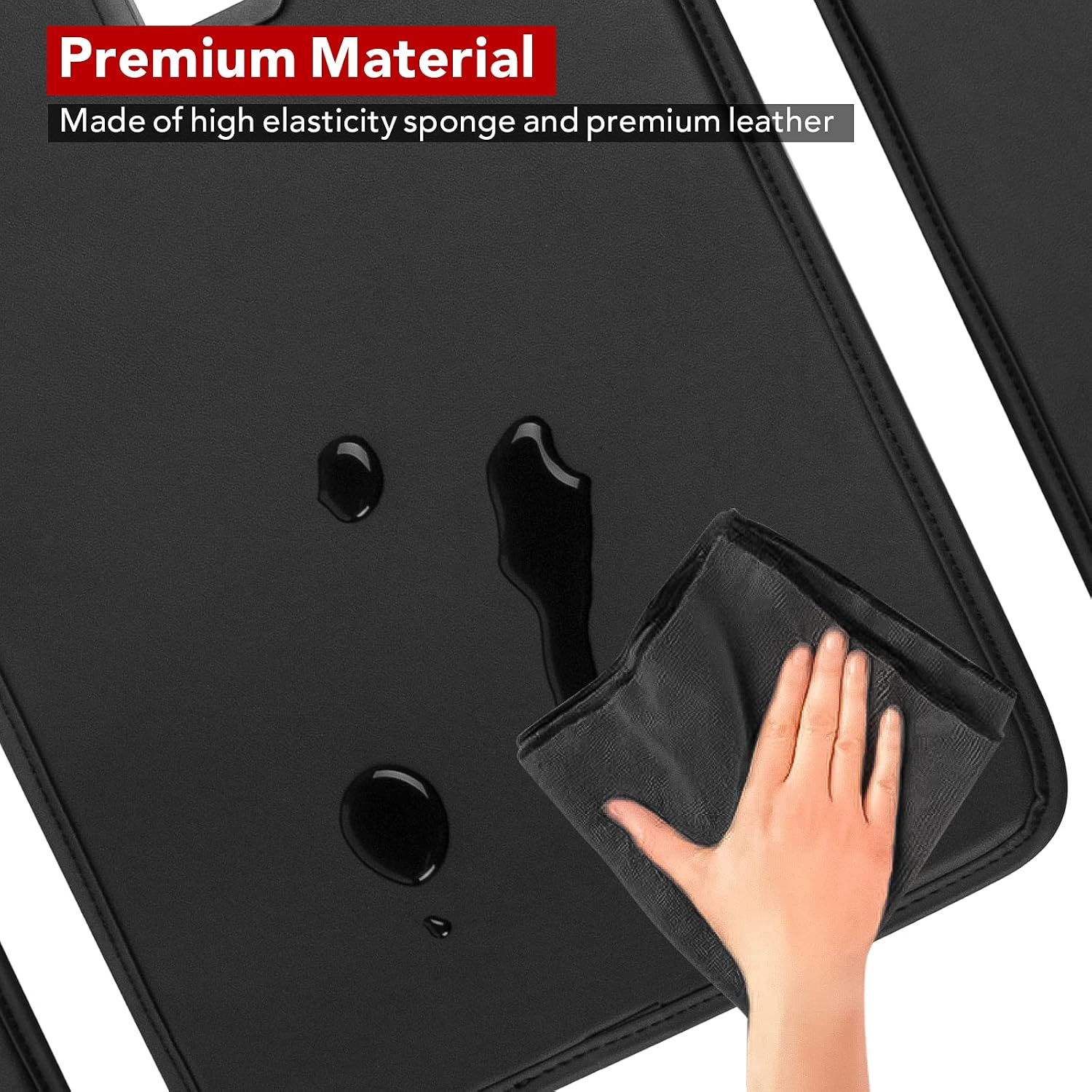Basenor 3PCS Tesla Model Y Second Row Seats Back Cover All Weather Rear Back Seat Protector Back Seat Cover Pet Mat for 2023 2022 2021 2020 5-Seater Model Y