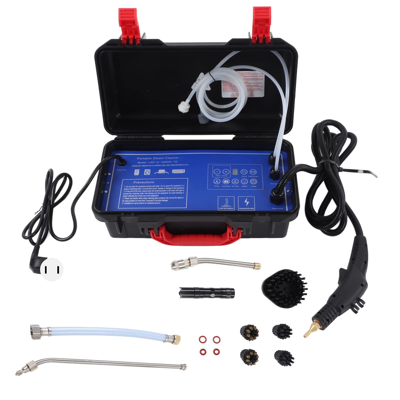 Household Steam Cleaning Machine Steam Cleaner 300-350KPa 4ft Driveway House for Appliances (1700W US Plug 110V)