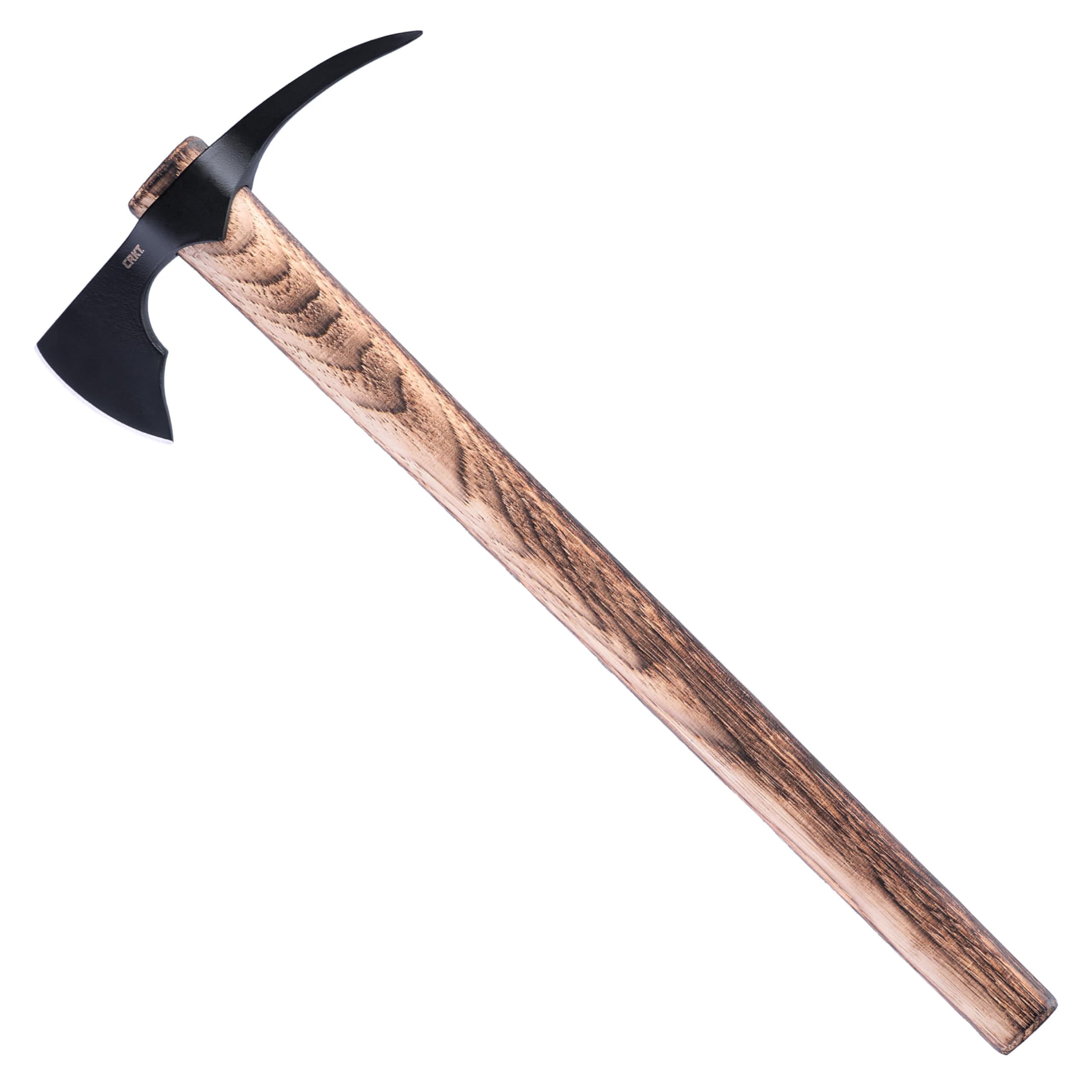 CRKT ODR Axe: Outdoor Survival T-Hawk, 1055 Carbon Steel Axe Head with Spike, Tennessee Hickory Handle 2753
