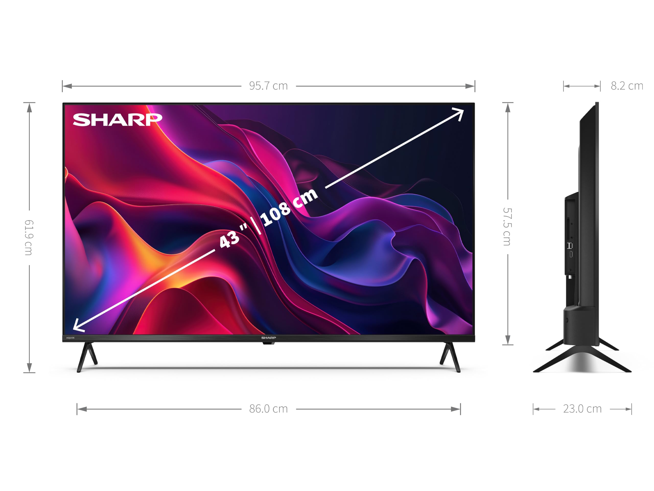 SHARP LED 43" 43GK4245E UltraHD 4K TiVo TV