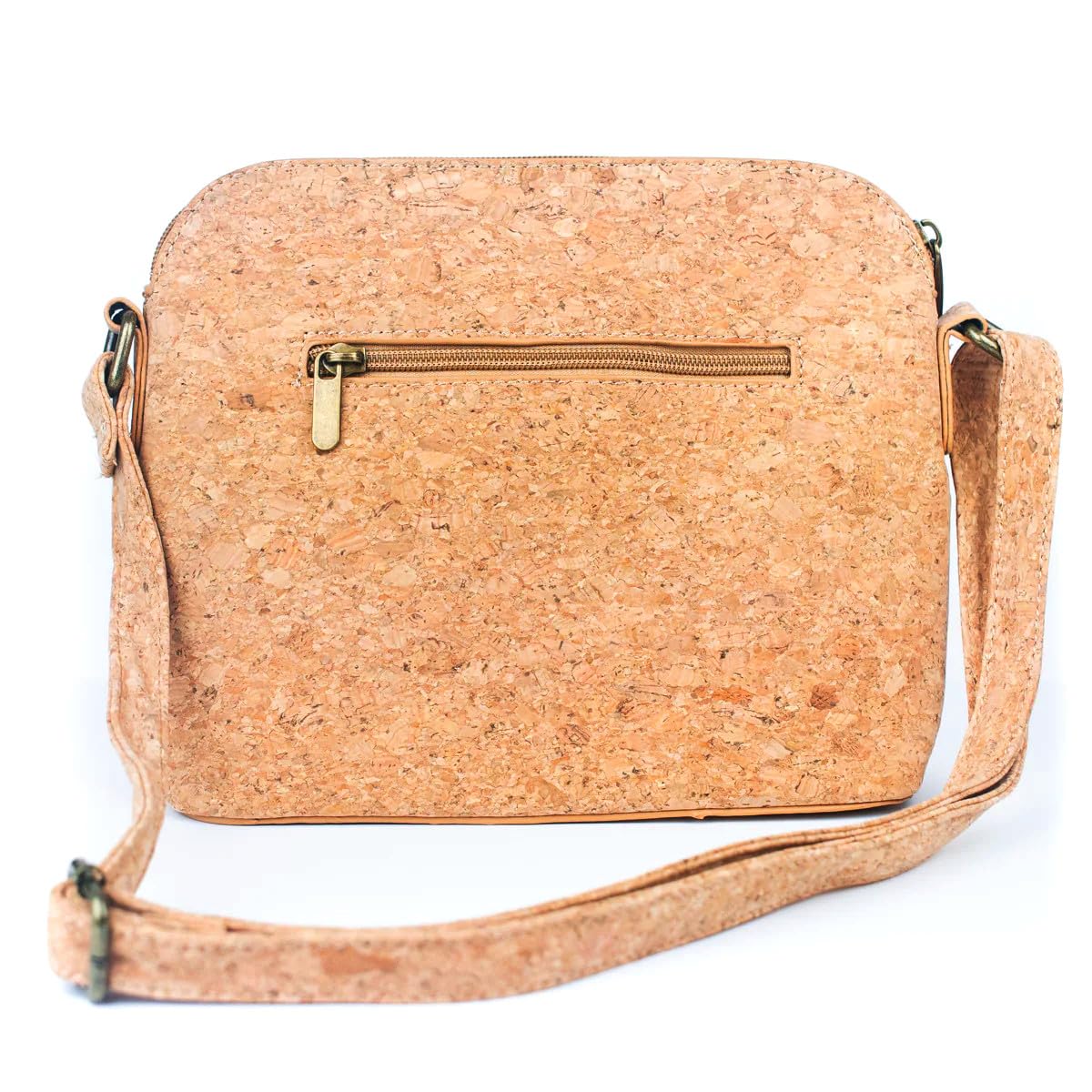Damen Handtasche Fusion aus Kork und Kaffeebohnen Recycelte Naturprodukt Vegan Leder Nachhaltig Korktasche Schultertasche Braun M