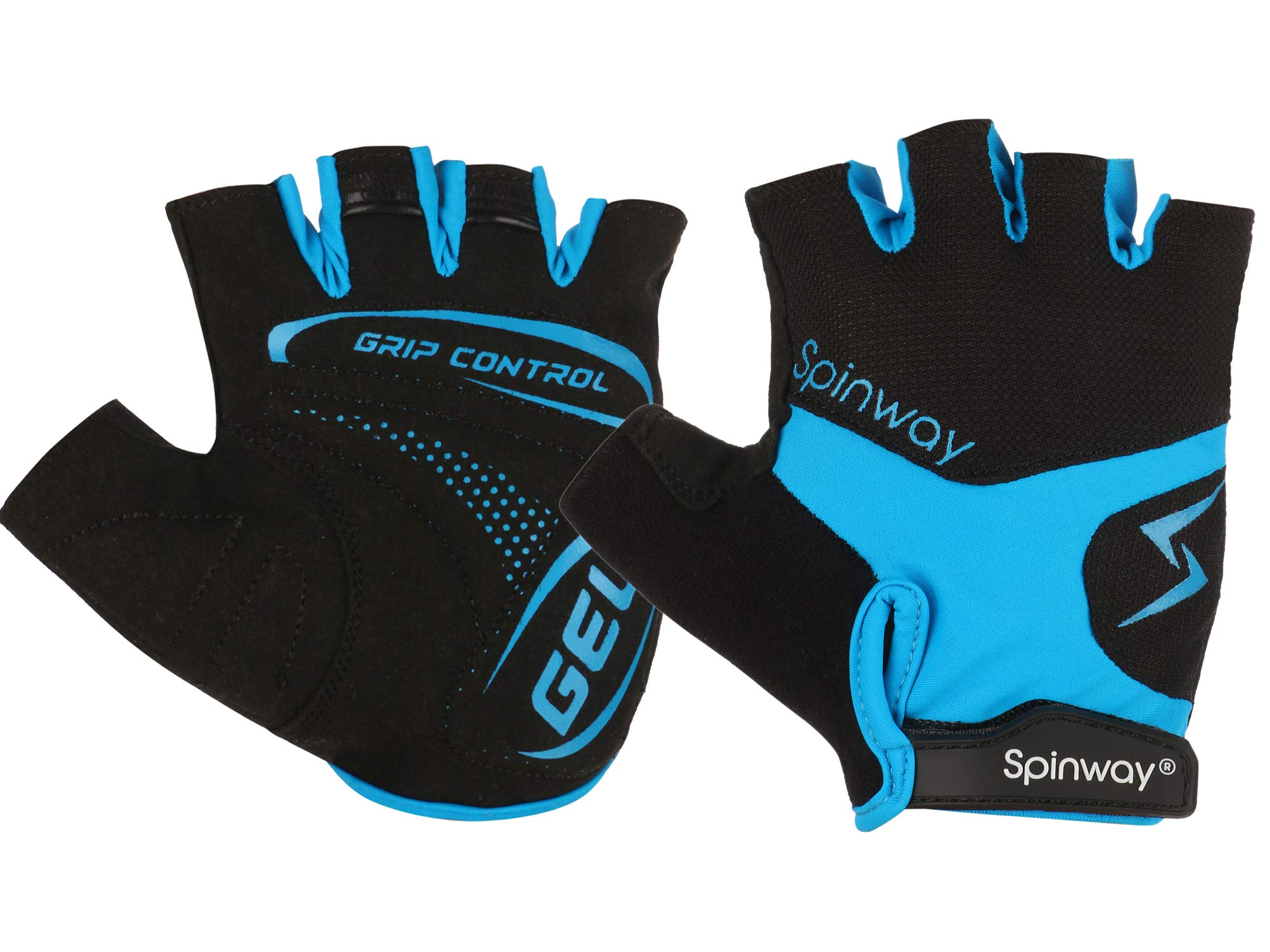 spinway Polyster Mesh Towel Fabric with SBR Weight Lifting Gym Gloves for Men| Padding with Gel| Flip Cuff | Workout Fitness Exercise Size -M Color Blue and Black (B07M8HXYC8) Amazon Price History, Amazon Price Tracker