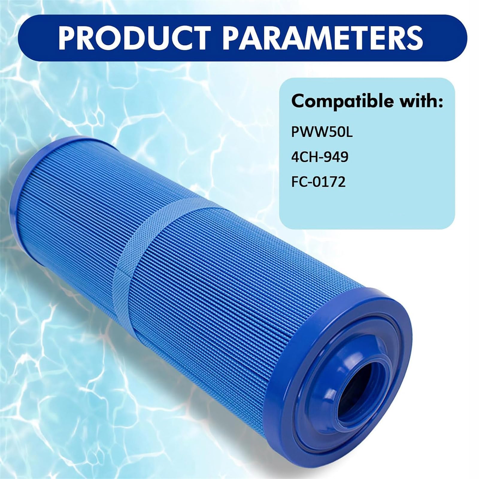 Cartucho de filtro de piscina para 4CH 949 WW50L FC0172 5 micras