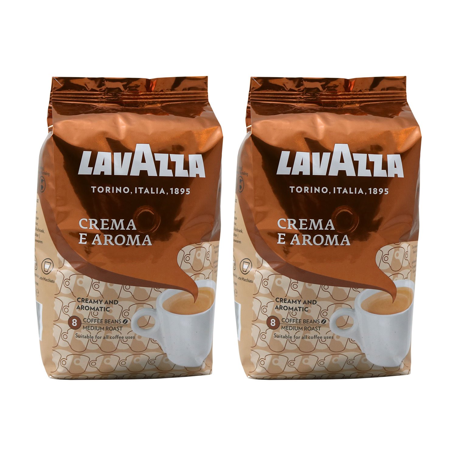 Lavazza Crema e Aroma, Café en Grano, 2x 1000g