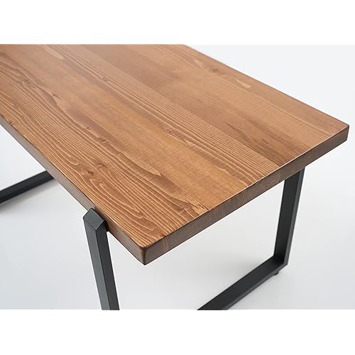 39'' Live Edge Solid Wood Rustic Coffee Cokctail Table for Living Rooms