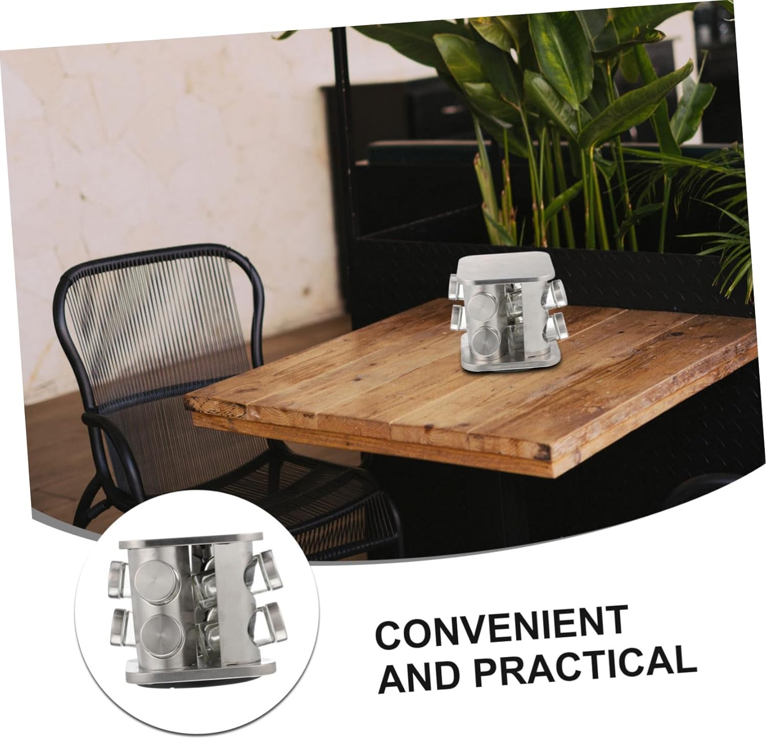 Modern Design Salt Pepper Jars Kitchen Spice Rack Seasoning Bottles Stainless Container Lid