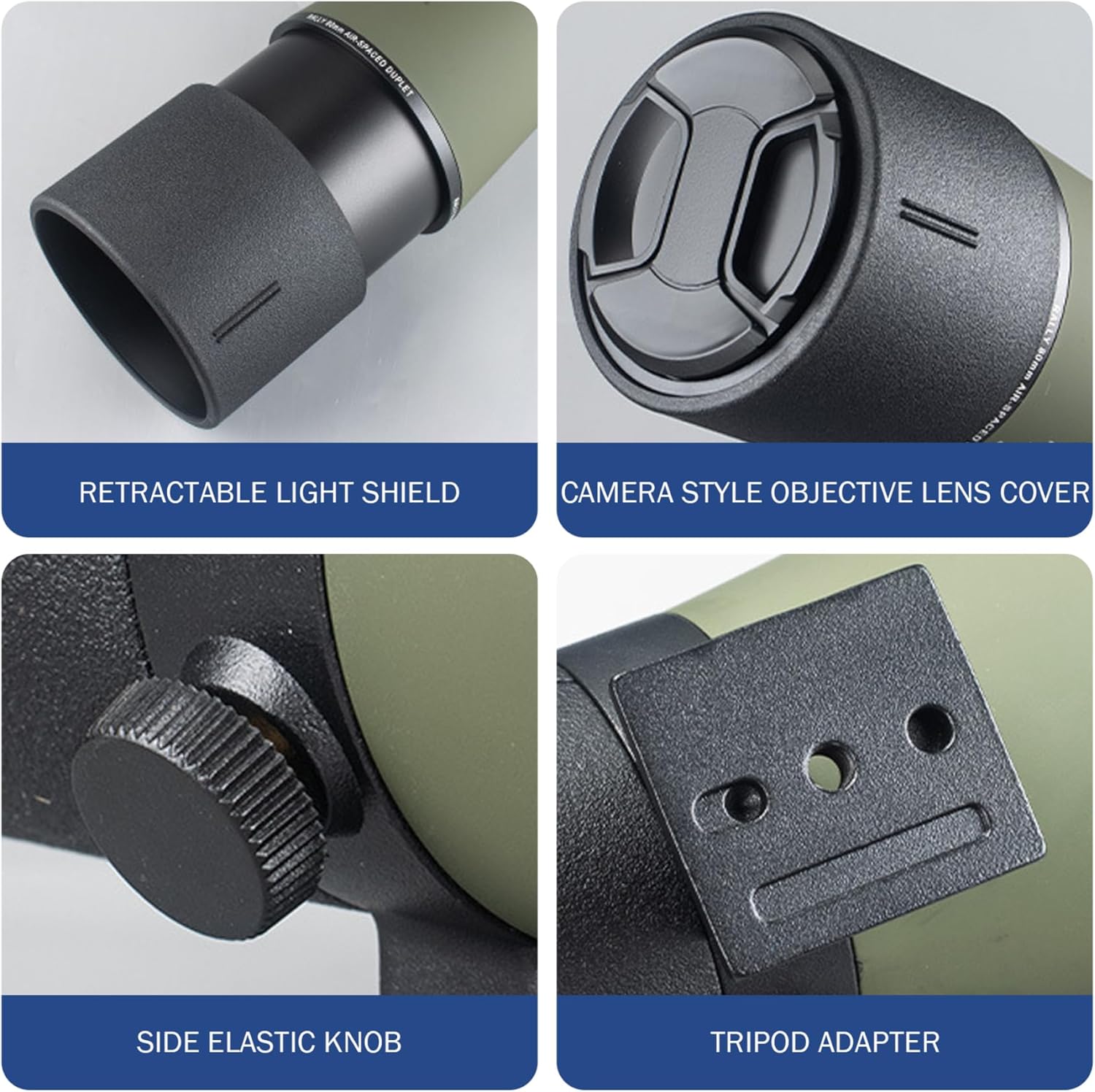 Spotting Scope 25-75x80 BAK4 High Definition Clear Spotter Scope with Tripod & Storage Bag & Phone Holder Waterproof for Bird Watching Wildlife Scenery Decor...