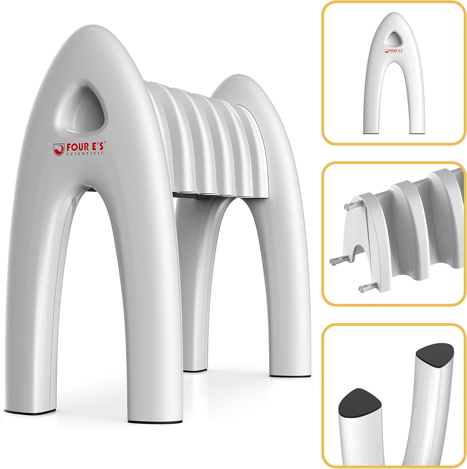 4E's USA Lab Pipette Rack - Compact 6 Slots Pipettor Stand, Science Lab Pipette Racks, Micropipette Rack, Pipette Holder