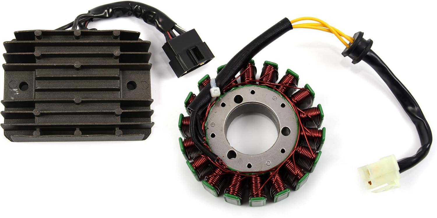 Magneto Stator Coil Voltage regulator Rectifier Kit Compatible with Suzuki GSXR 600 750 2001-2005