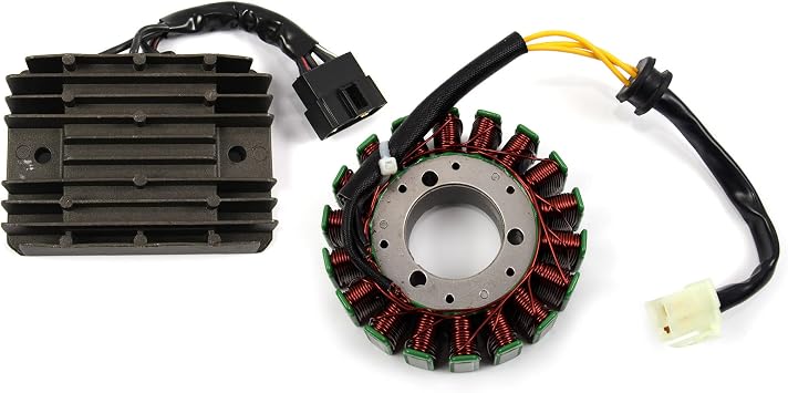 Magneto Stator Coil Voltage regulator Rectifier Kit Compatible with Suzuki GSXR 600 750 2001-2005